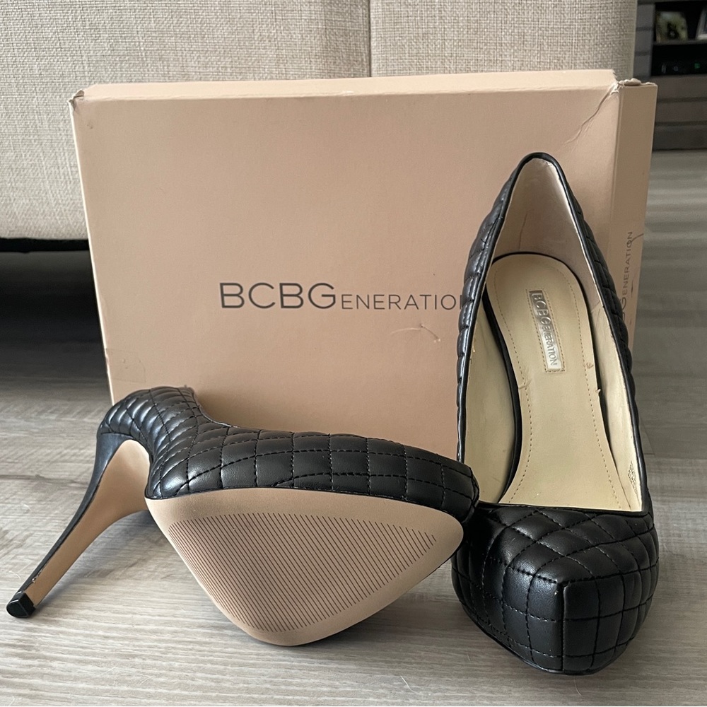 NIB BCBGeneration Pixie Women’s Black Heels sz 9M